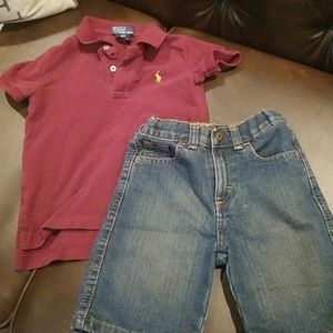 Boys shirt and shorts bundle